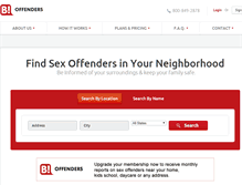 Tablet Screenshot of bustedoffenders.com